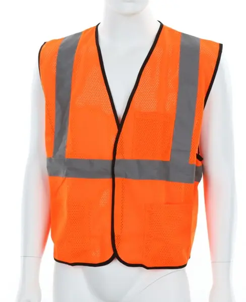 Hi Vis Reflective  Safety Vest Mesh Vest with 2 Inch Silver Stripes  .png