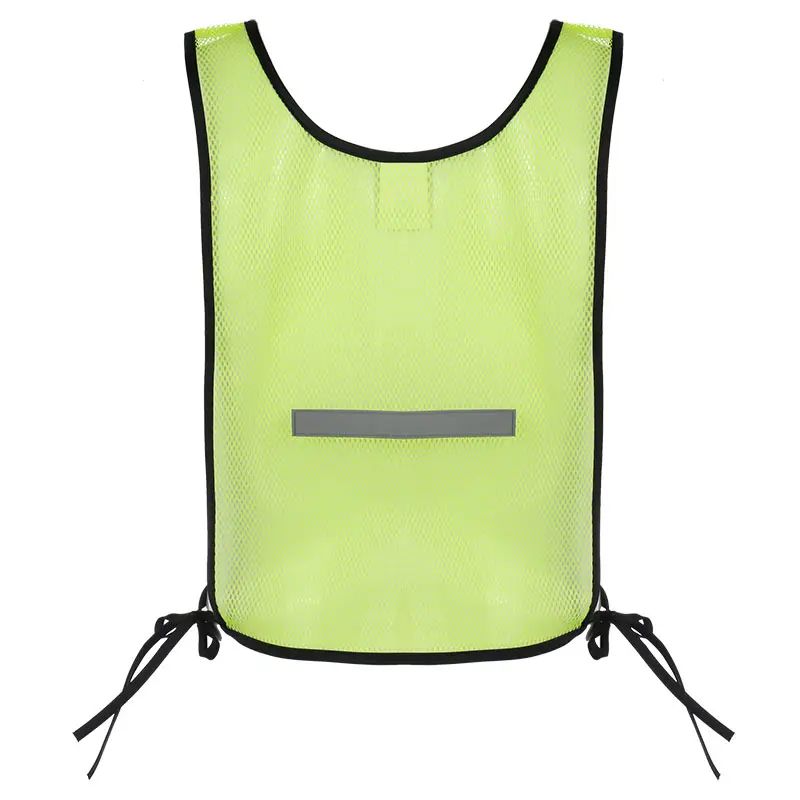 Economy cheap hi viz Safety vest mesh fabric with reflective tapes