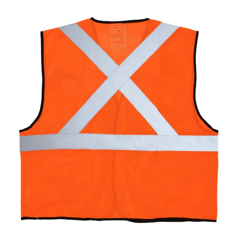 Hi Vis Reflective Orange Safety Vest Mesh Vest .jpg