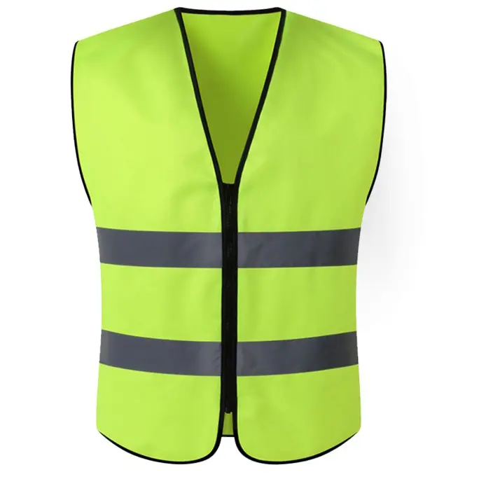Yellow Orange Reflective Safety Vest with Zipper Closure.JPG
