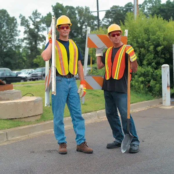 Fluorescent Orange Mesh Safety Vest Orange Silver Reflective Stripes .jpg