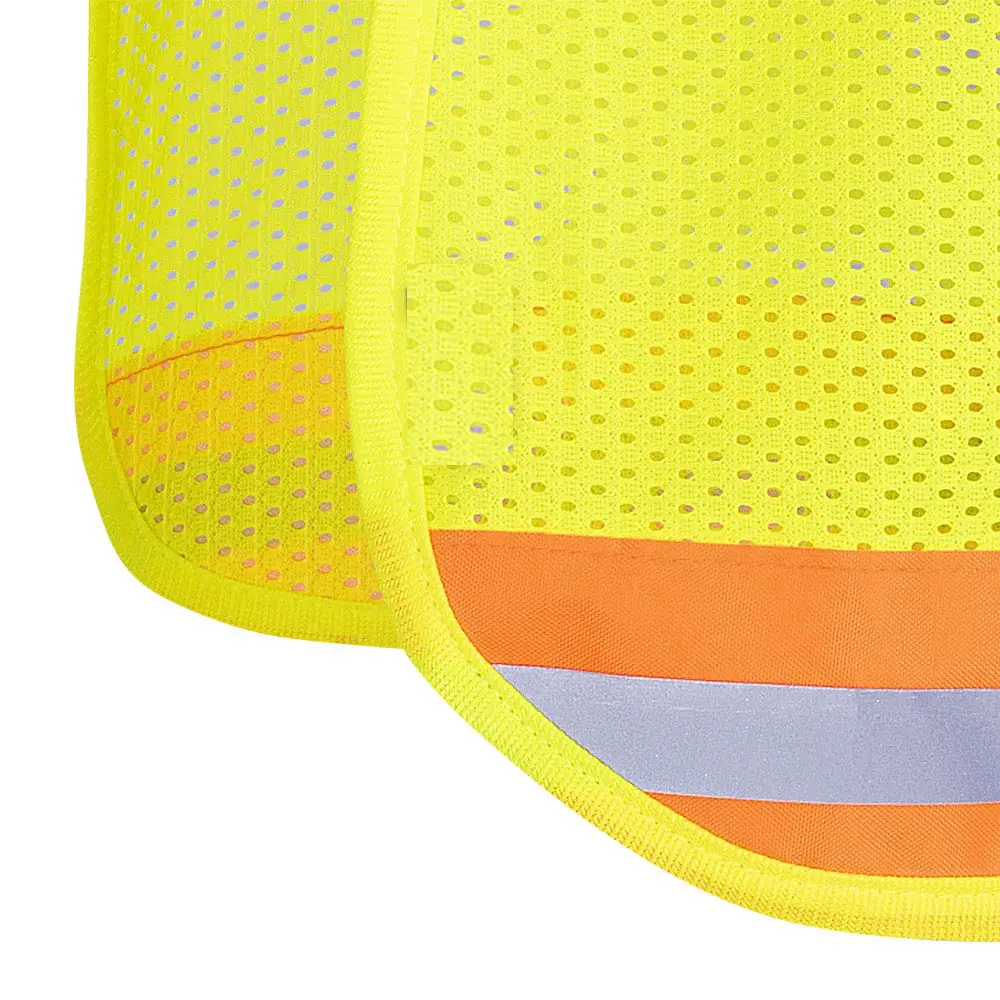 Unisex Hi Vis Reflective Mesh Hard Hat Sun Shield Cooling Mesh 